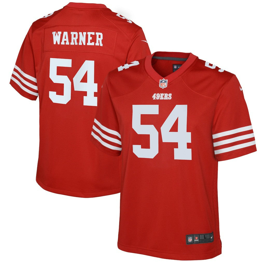 Fred Warner San Francisco 49ers Youth Game Jersey Scarlet - Nike