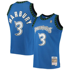 Mitchell & Ness - Stephon Marbury Minnesota Timberwolves 1996/97 Hardwood Classics Swingman Jersey - Blue