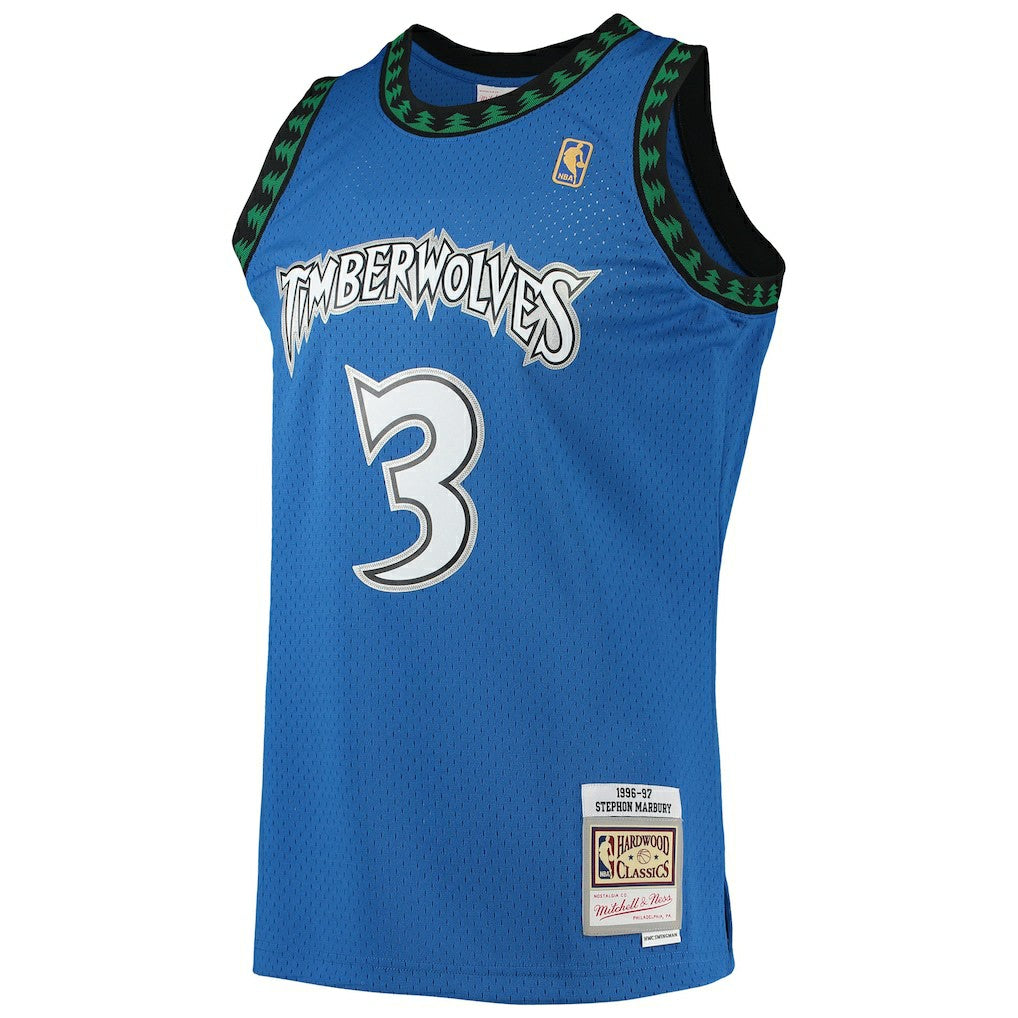 Mitchell & Ness - Stephon Marbury Minnesota Timberwolves 1996/97 Hardwood Classics Swingman Jersey - Blue