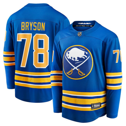 Jacob Bryson Buffalo Sabres Fanatics Home Breakaway Player Jersey - Royal | NHL Jerseys