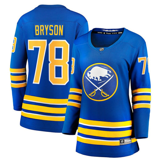 Jacob Bryson Buffalo Sabres Fanatics Women's Home Breakaway Player Jersey - Royal | NHL Jerseys