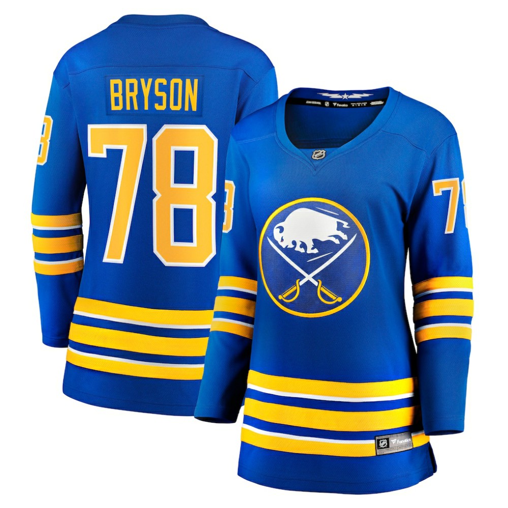 Jacob Bryson Buffalo Sabres - Fanatics Women's Home Breakaway Player Jersey Royal