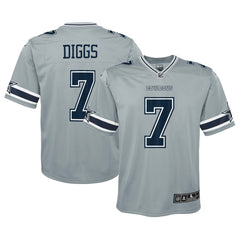 Trevon Diggs Dallas Cowboys Youth Inverted Game Jersey Silver - Nike