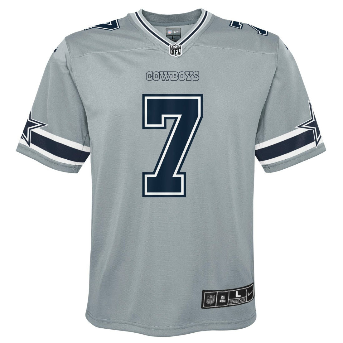 Trevon Diggs Dallas Cowboys Youth Inverted Game Jersey Silver - Nike