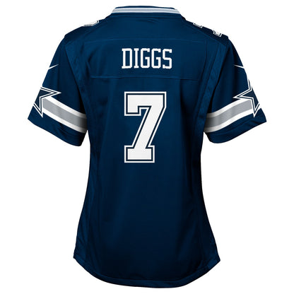 Trevon Diggs Dallas Cowboys Girls Youth Game Jersey - Navy | NFL Jerseys