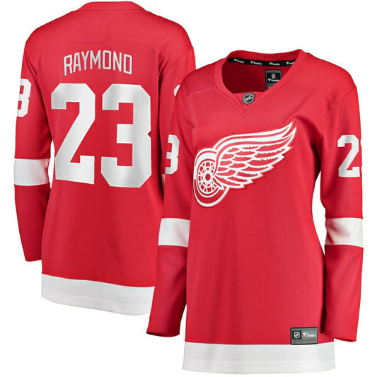 Lucas Raymond Detroit Red Wings Fanatics Women's Home Breakaway Player Jersey - Red | NHL Jerseys