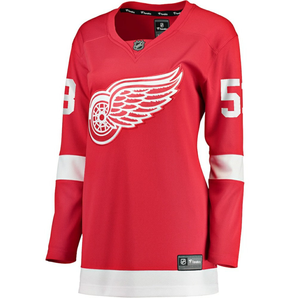 Moritz Seider Detroit Red Wings Fanatics Women's Home Breakaway Player Jersey - Red | NHL Jerseys
