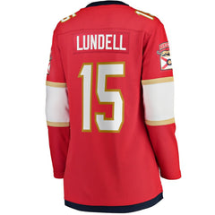 Anton Lundell Florida Panthers - Fanatics Women's Home Breakaway Player Jersey Red