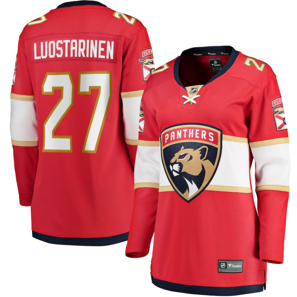 Eetu Luostarinen Florida Panthers Fanatics Women's Home Breakaway Player Jersey - Red | NHL Jerseys