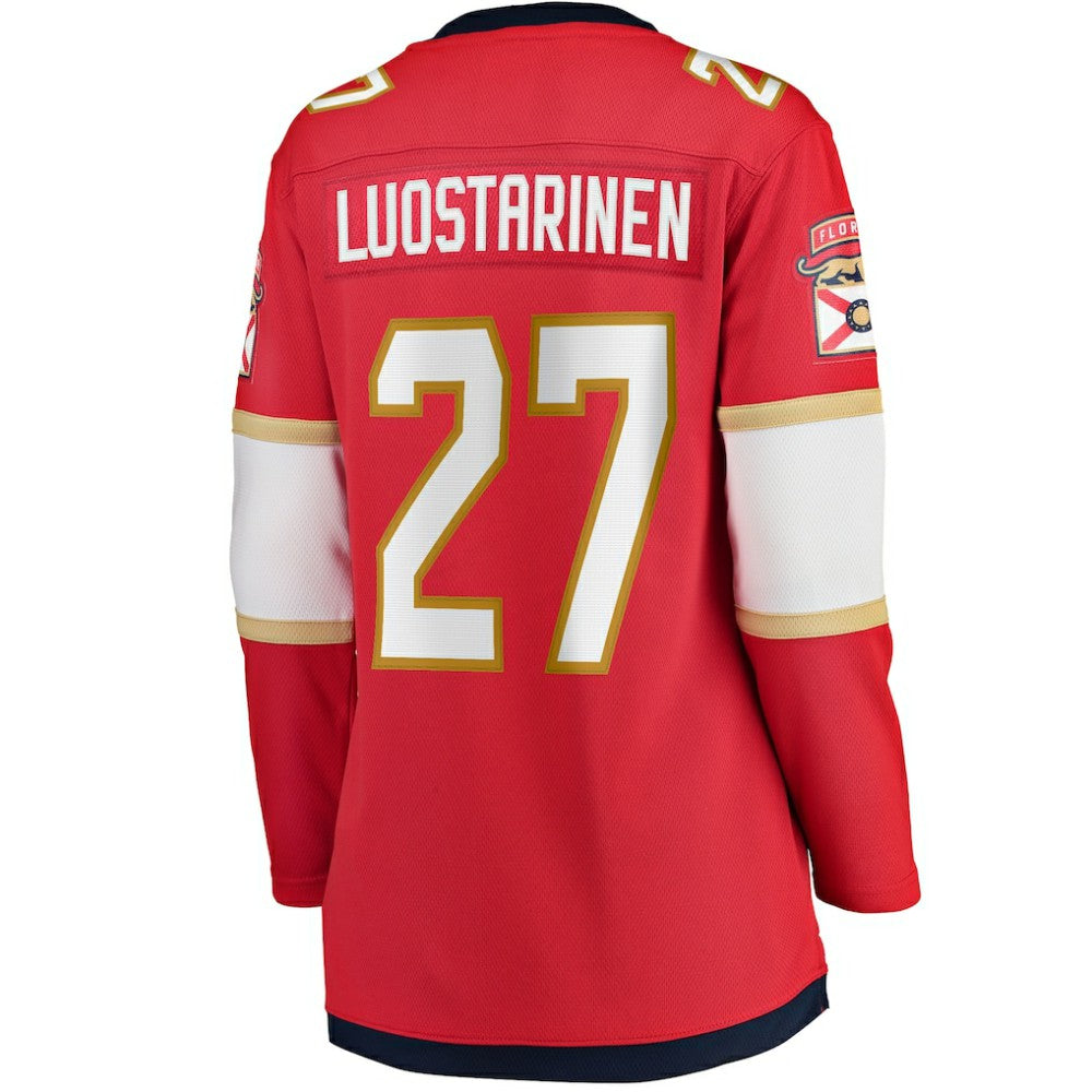Eetu Luostarinen Florida Panthers Fanatics Women's Home Breakaway Player Jersey - Red | NHL Jerseys