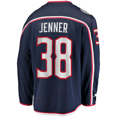 Boone Jenner Columbus Blue Jackets - Home Captain Patch Breakaway Player Jersey Navy