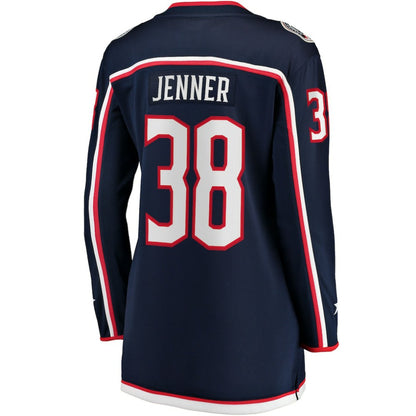 Boone Jenner Columbus Blue Jackets Women's Home Breakaway Player Jersey - Navy | NHL Jerseys