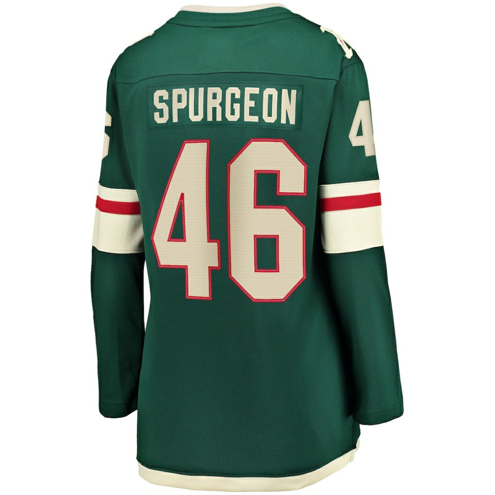 Jared Spurgeon Minnesota Wild Women's Home Breakaway Player Jersey - Green | NHL Jerseys