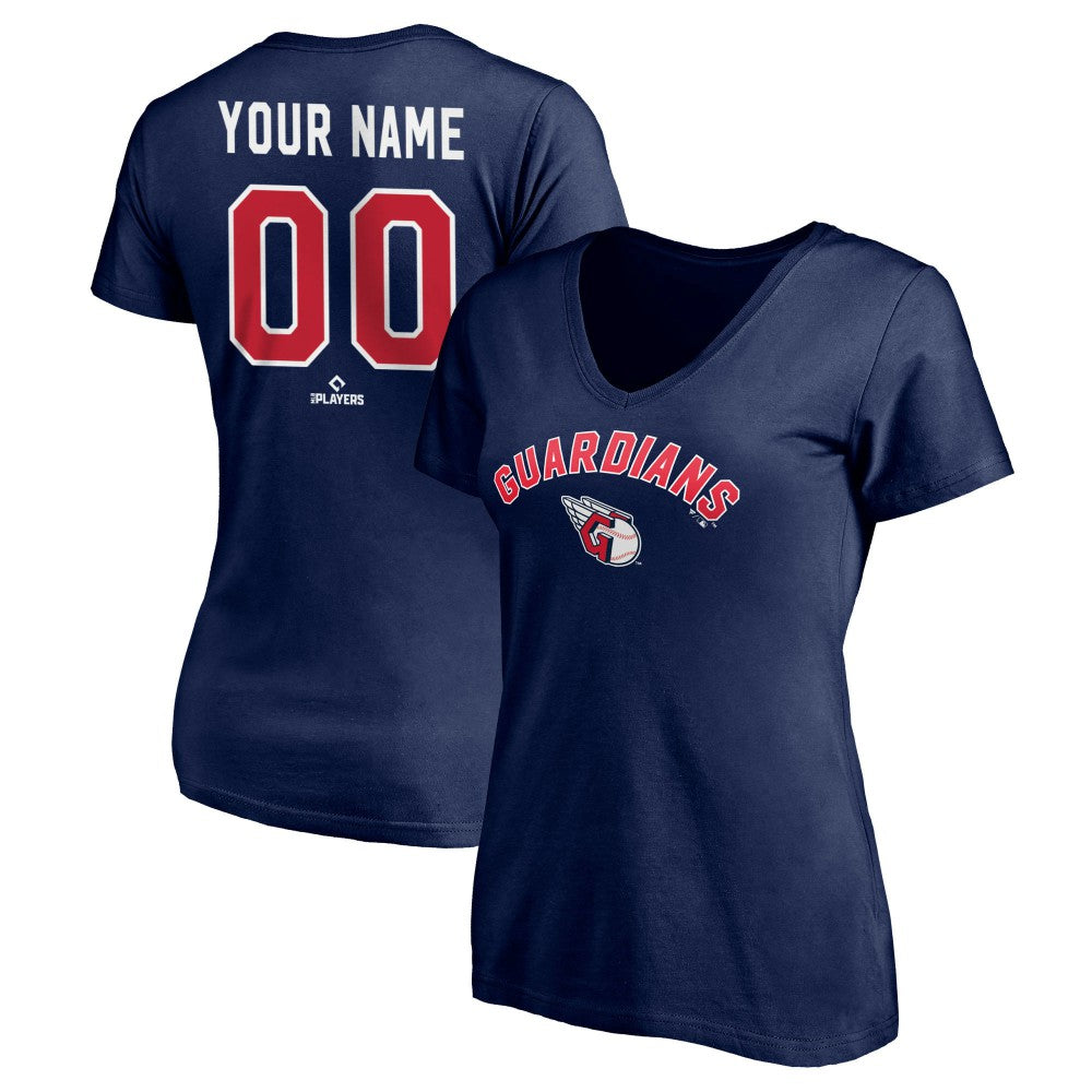 Cleveland Guardians Women's Personalized Winning Streak V-Neck T-Shirt Lifestyle
