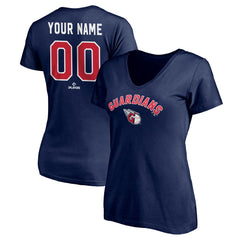 Cleveland Guardians Women's Personalized Winning Streak V-Neck T-Shirt Lifestyle