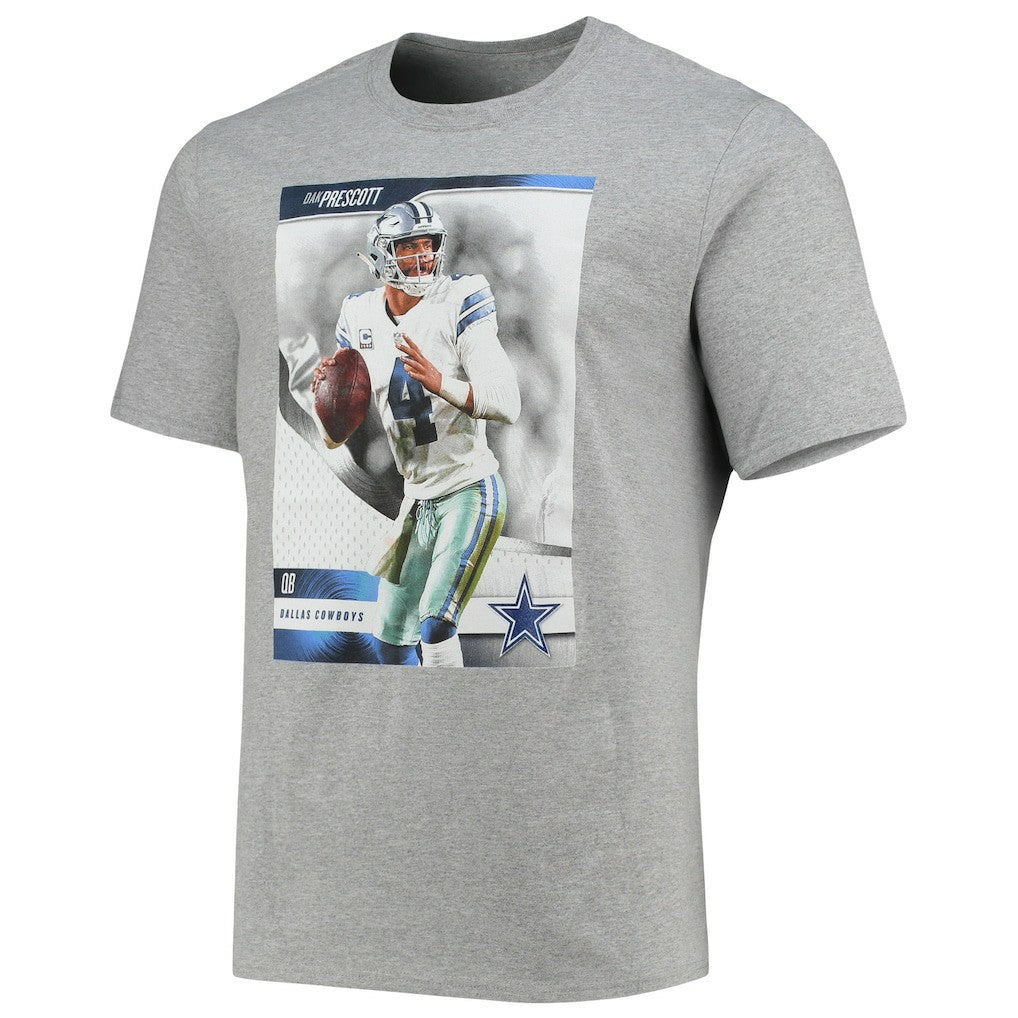 Dak Prescott Dallas Cowboys Name & Number T-Shirt Heathered Gray - NFL
