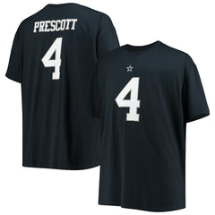 Dak Prescott Dallas Cowboys Big & Tall Player Name & Number T-Shirt Navy - NFL