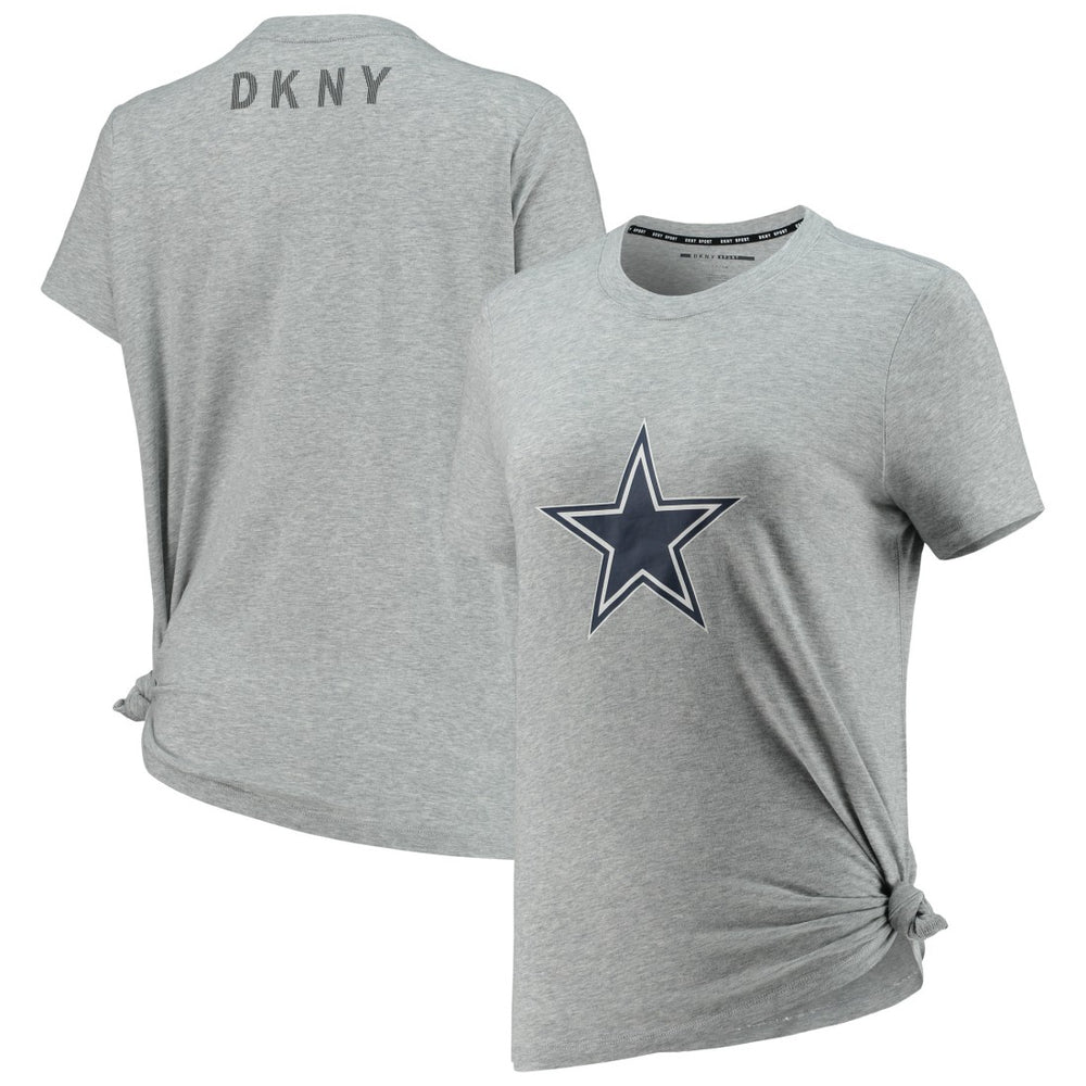Dallas Cowboys DKNY Sport Women's Ava Tri-Blend T-Shirt Heathered Gray - NFL