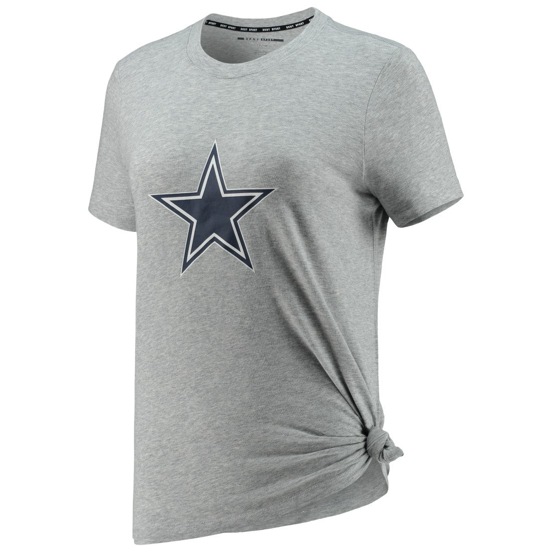 Dallas Cowboys DKNY Sport Women's Ava Tri-Blend T-Shirt Heathered Gray - NFL