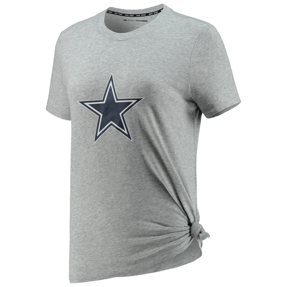 Dallas Cowboys DKNY Sport Women's Ava Tri-Blend T-Shirt Heathered Gray - NFL