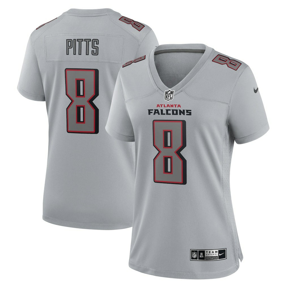 Kyle Pitts Atlanta Falcons Women's Atmosphere Fashion Game Jersey Gray - Nike