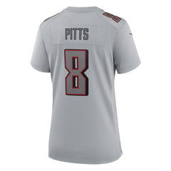 Kyle Pitts Atlanta Falcons Women's Atmosphere Fashion Game Jersey Gray - Nike