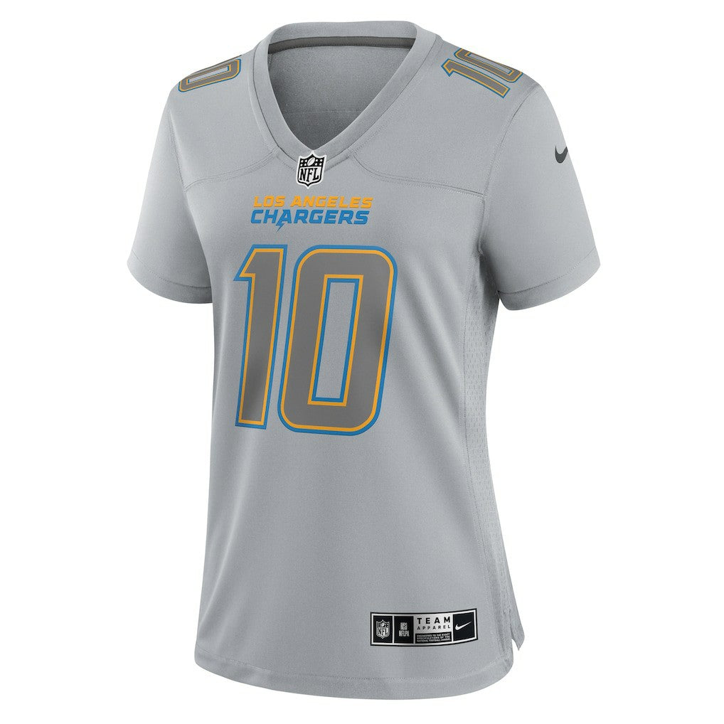Justin Herbert Los Angeles Chargers Women's Atmosphere Fashion Game Jersey Gray - Nike