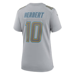 Justin Herbert Los Angeles Chargers Women's Atmosphere Fashion Game Jersey Gray - Nike