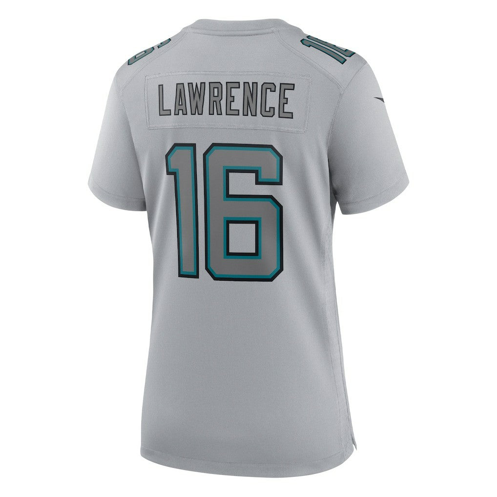 Trevor Lawrence Jacksonville Jaguars Women's Atmosphere Fashion Game Jersey - Gray | NFL Jerseys
