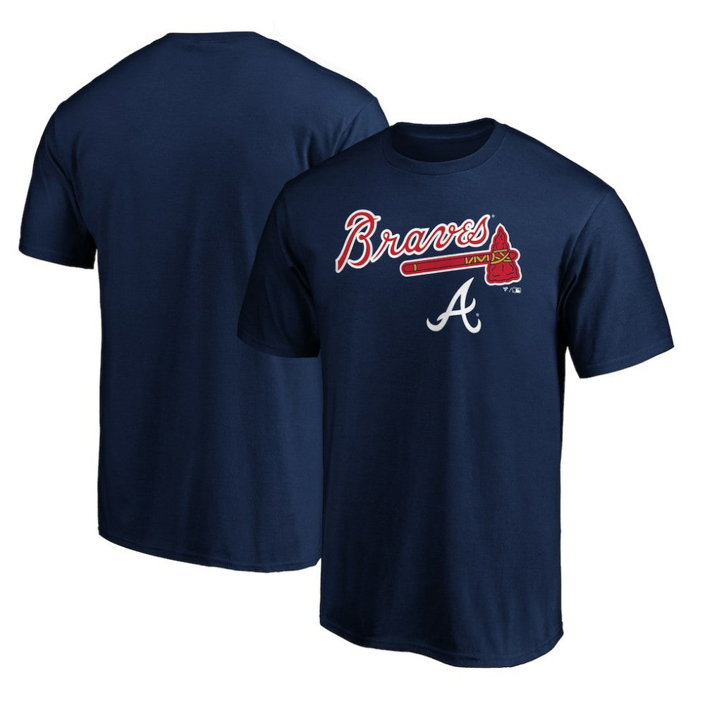 Atlanta Braves Team Lockup Logo T-Shirt Clearance
