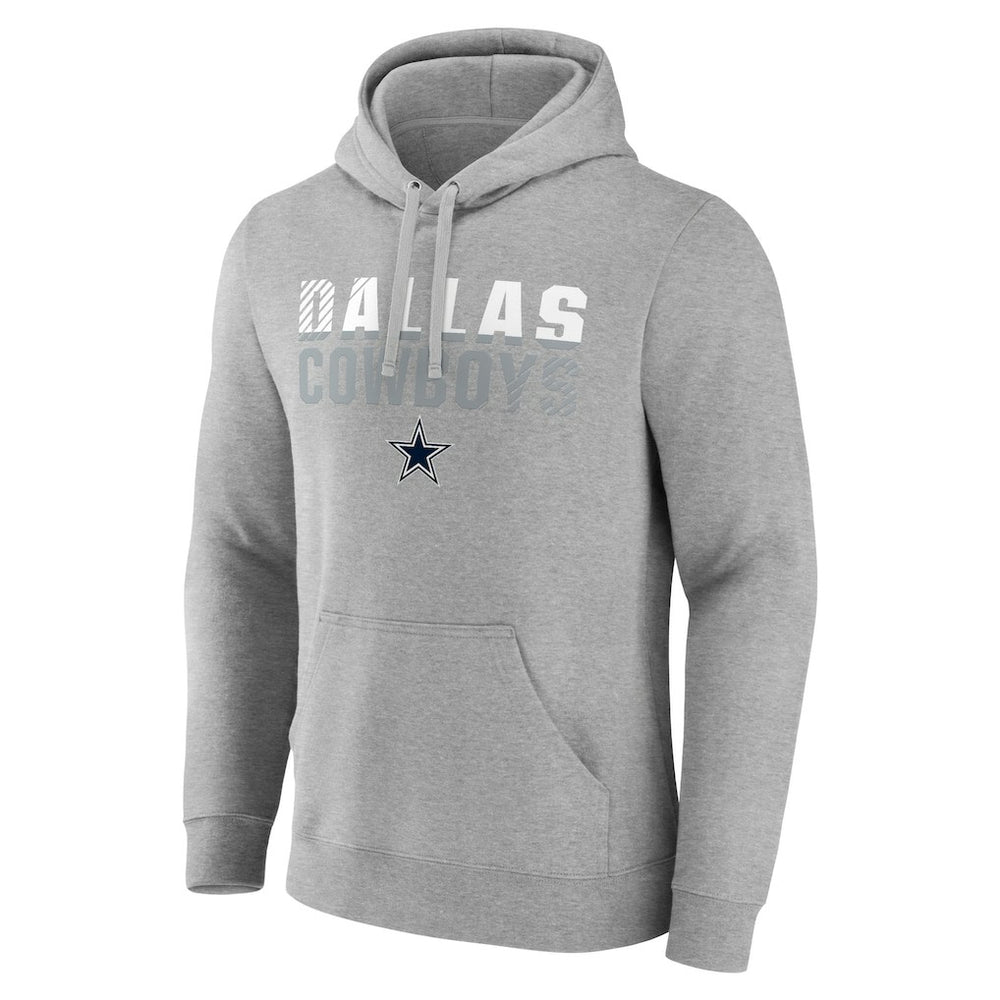 Dallas Cowboys Fade Out Pullover Hoodie Heathered Gray - NFL