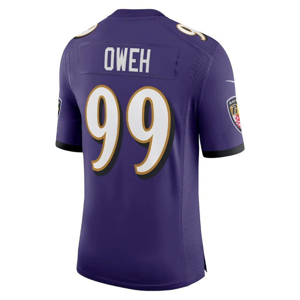 Odafe Oweh Baltimore Ravens Vapor Limited Jersey Purple - Nike