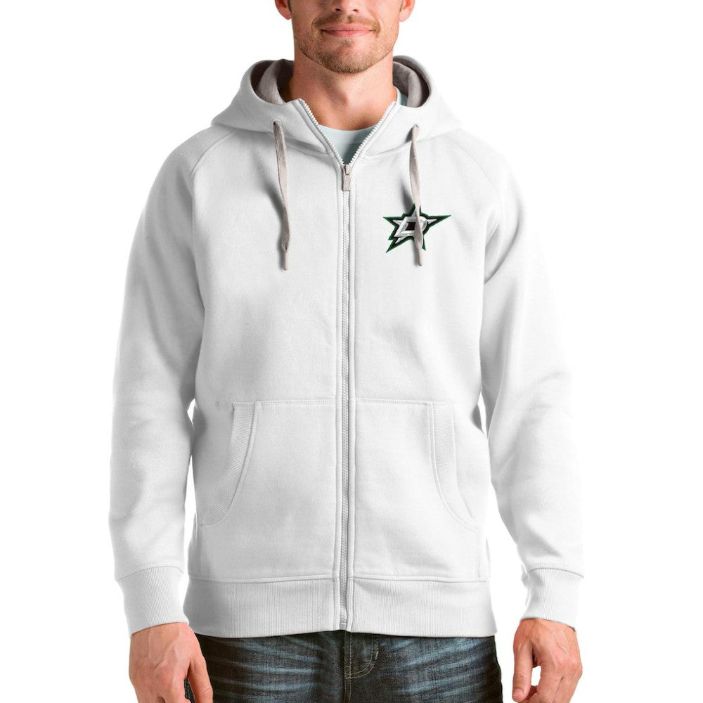 Dallas Stars - Antigua Logo Victory Full-Zip Hoodie White