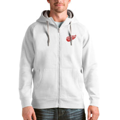 Detroit Red Wings - Antigua Logo Victory Full-Zip Hoodie White