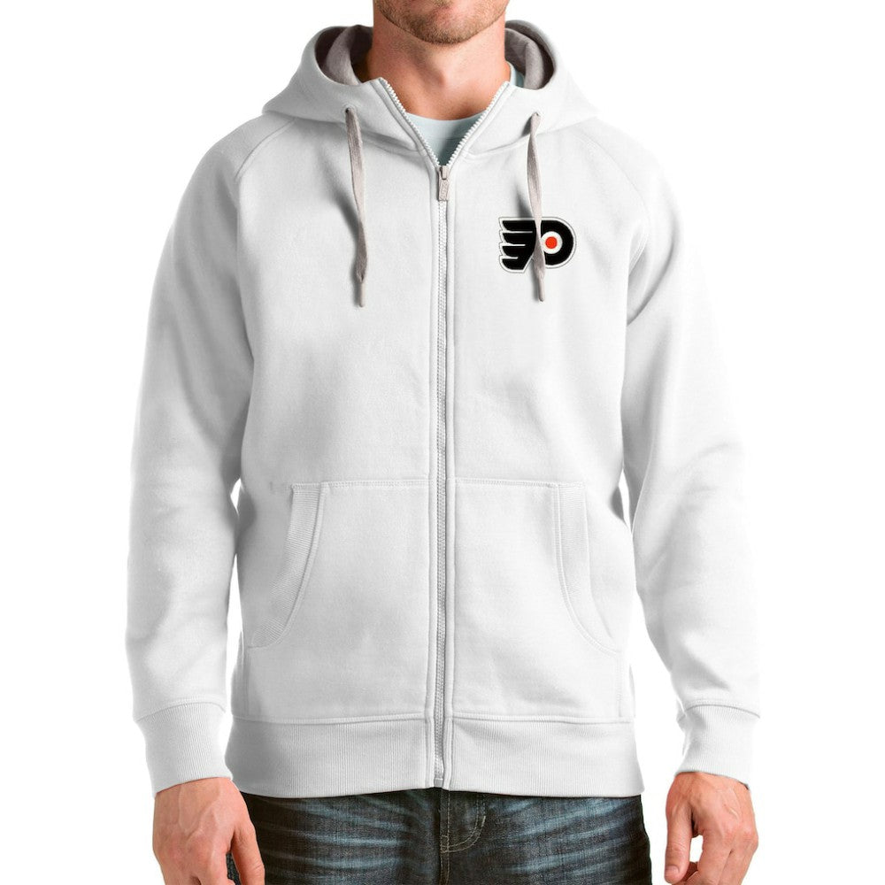 Philadelphia Flyers - Antigua Logo Victory Full-Zip Hoodie White