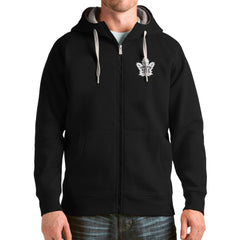 Toronto Maple Leafs - Antigua Logo Victory Full-Zip Hoodie Black
