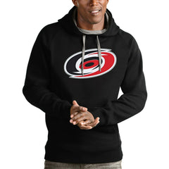 Carolina Hurricanes - Antigua Logo Victory Pullover Hoodie Black