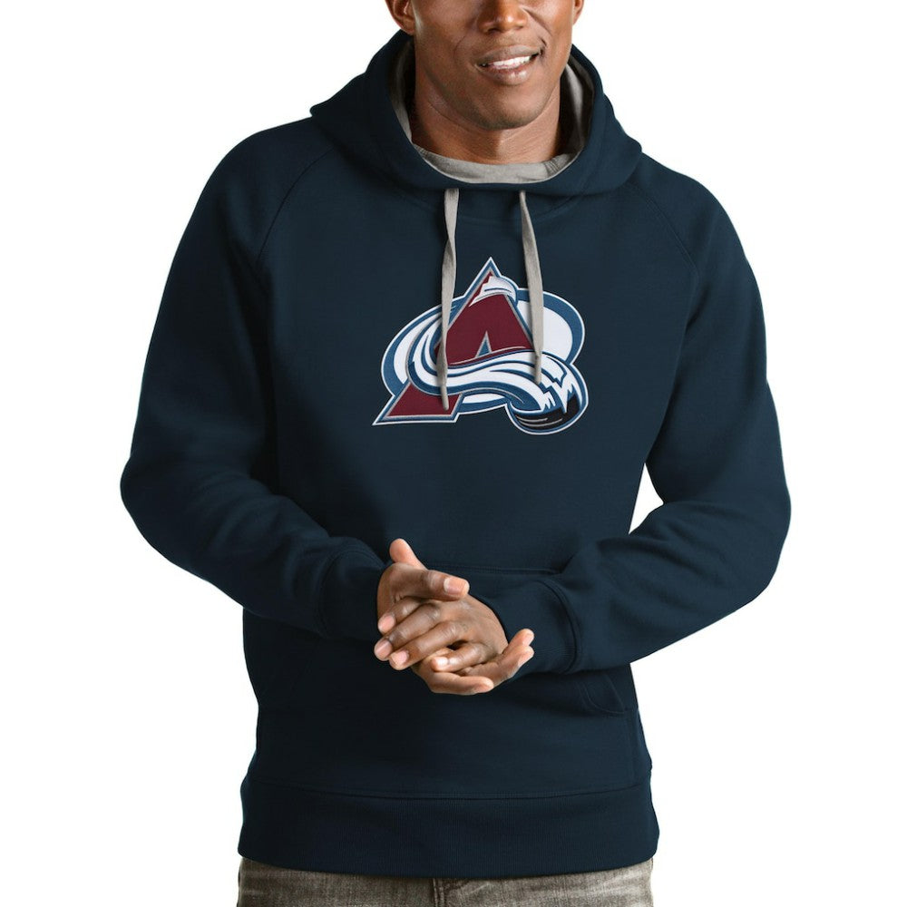Colorado Avalanche - Antigua Logo Victory Pullover Hoodie Navy