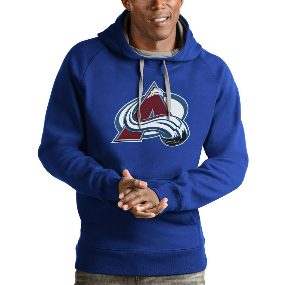 Colorado Avalanche - Antigua Logo Victory Pullover Hoodie Blue