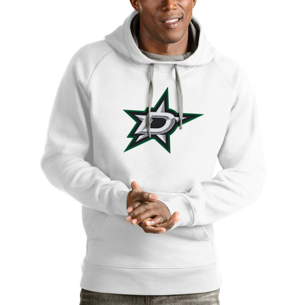 Dallas Stars - Antigua Logo Victory Pullover Hoodie White