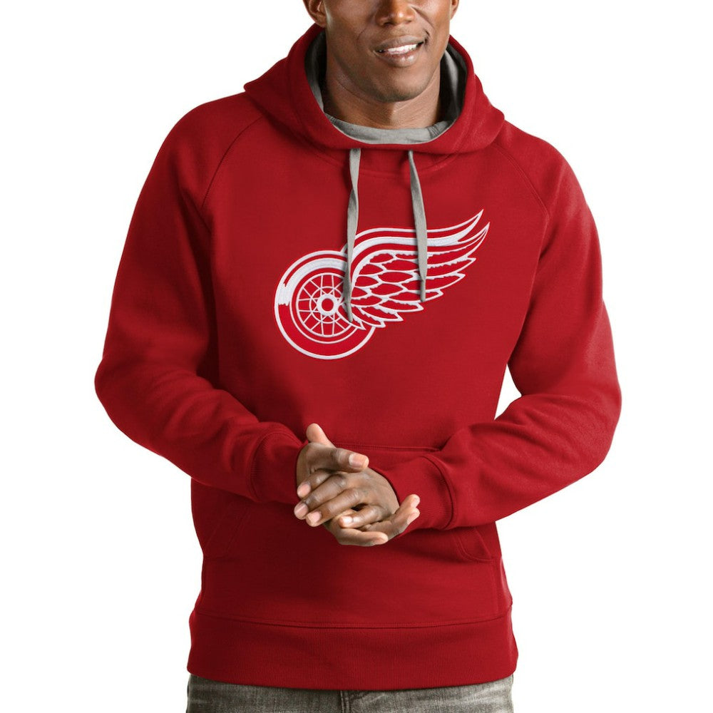 Detroit Red Wings - Antigua Logo Victory Pullover Hoodie Red