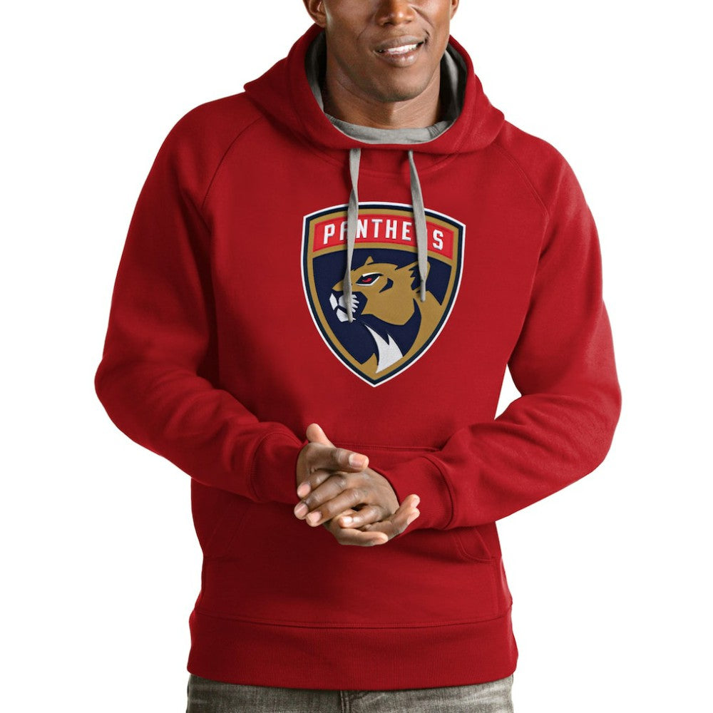 Florida Panthers - Antigua Logo Victory Pullover Hoodie Red
