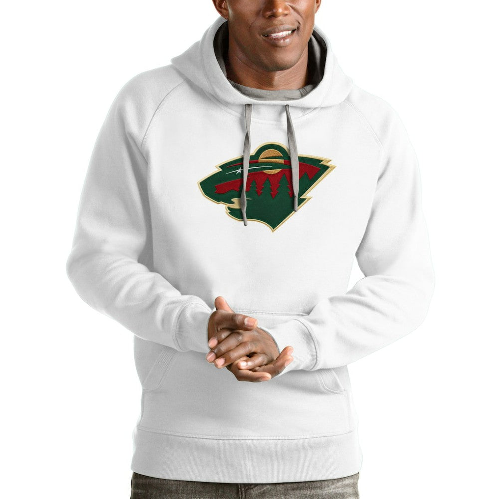 Minnesota Wild - Antigua Logo Victory Pullover Hoodie White