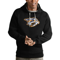 Nashville Predators - Antigua Logo Victory Pullover Hoodie Black