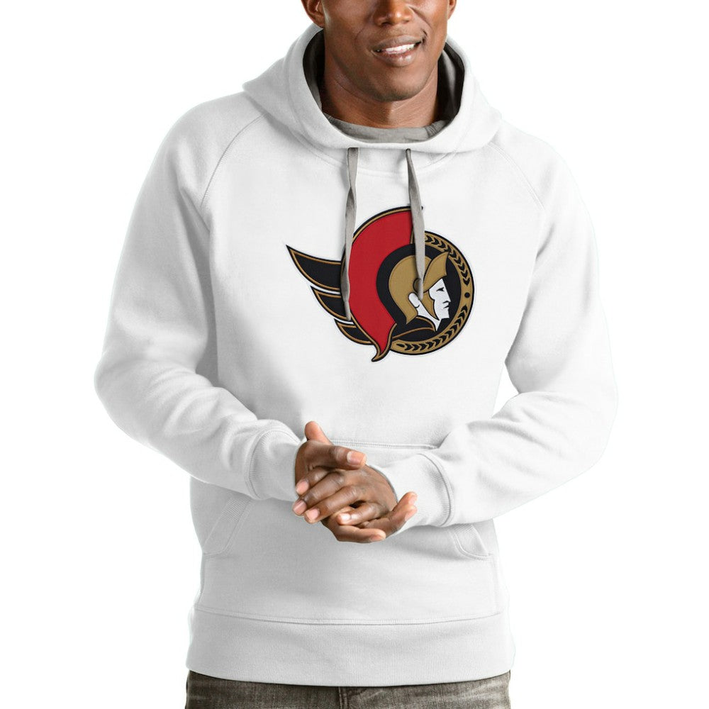 Ottawa Senators - Antigua Logo Victory Pullover Hoodie White