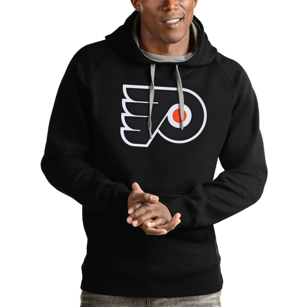 Philadelphia Flyers - Antigua Logo Victory Pullover Hoodie Black