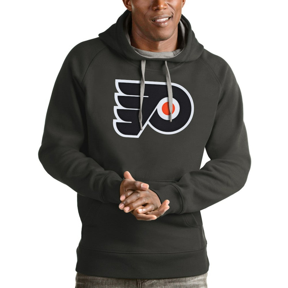 Philadelphia Flyers - Antigua Logo Victory Pullover Hoodie Charcoal