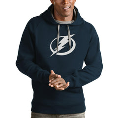 Tampa Bay Lightning - Antigua Logo Victory Pullover Hoodie Navy