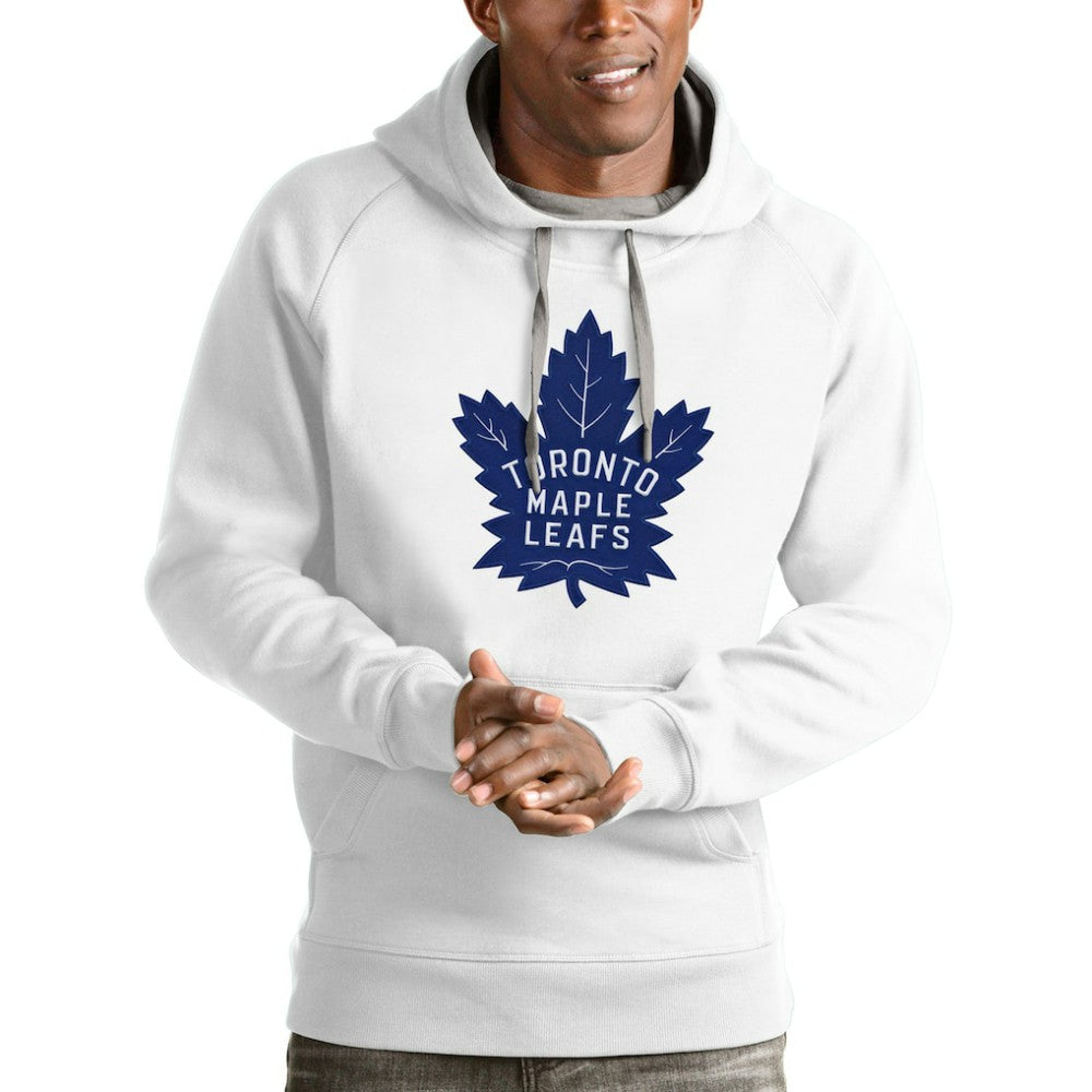 Toronto Maple Leafs - Antigua Logo Victory Pullover Hoodie White