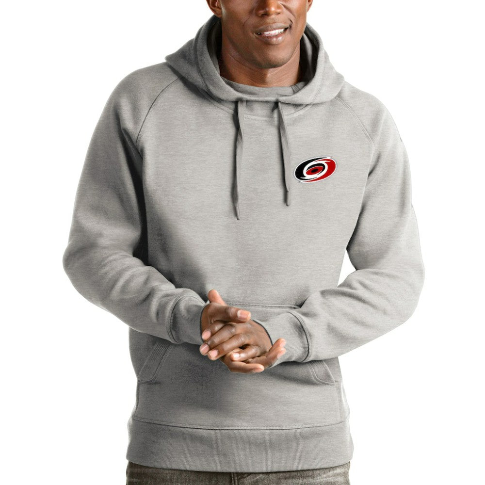 Carolina Hurricanes - Antigua Victory Pullover Hoodie Heathered Gray